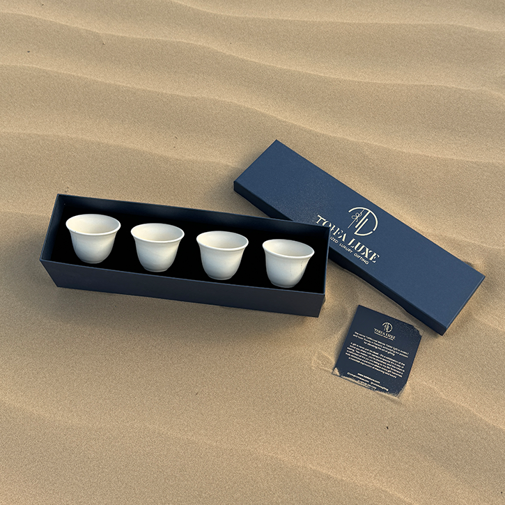 Elite Artisan Qahwa Cups – Set of 4 in Premium Gift Box