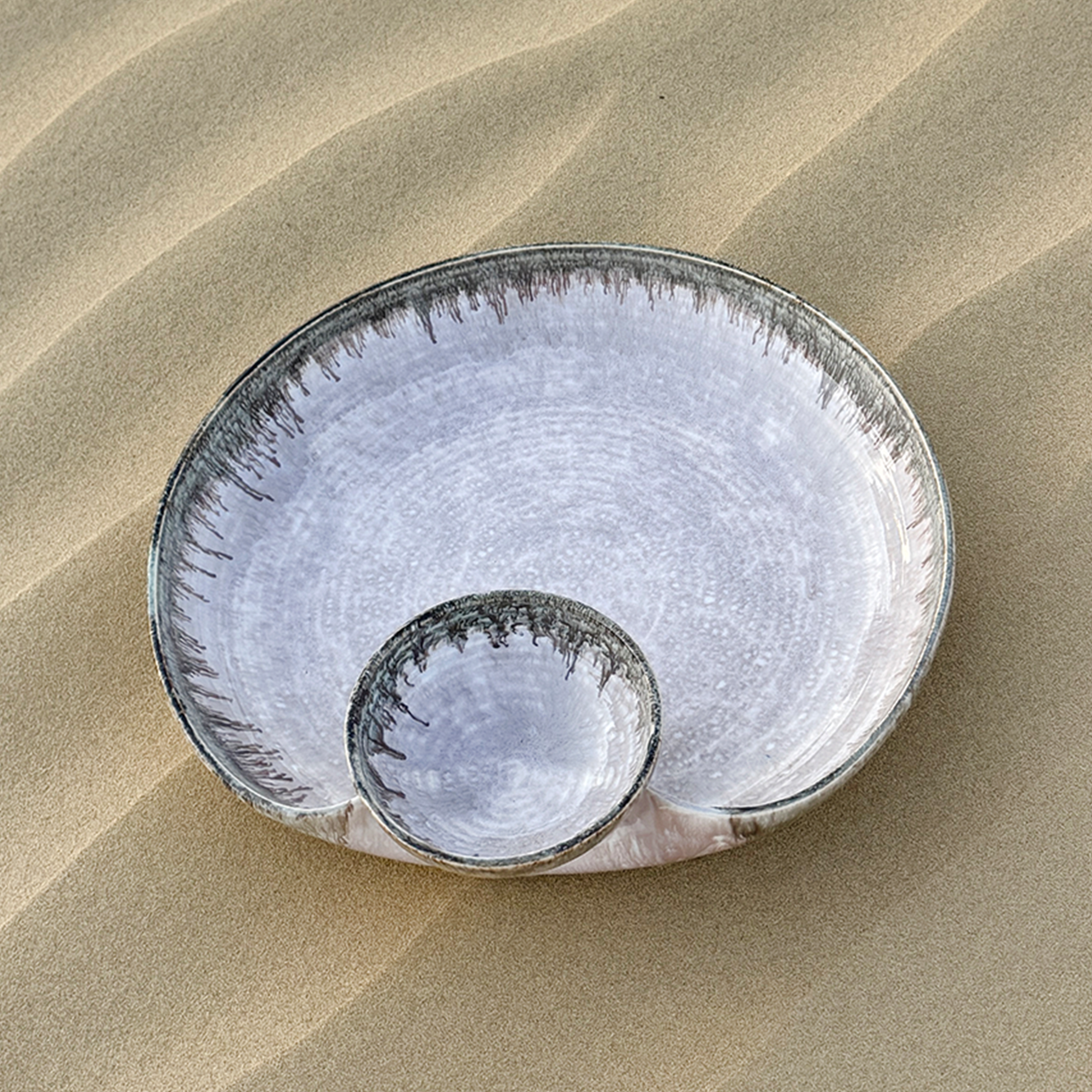 Rimal Handmade Chip & Dip Platter Big