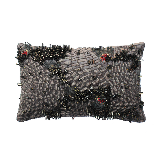 Masai Charcoal Cushion Cover