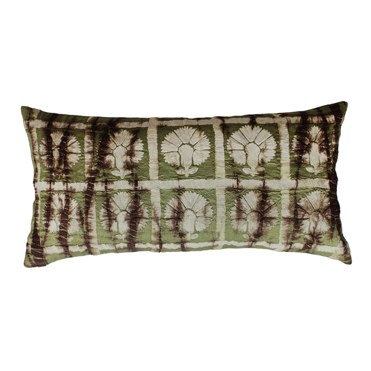 Carnation Green Decorative Cushion